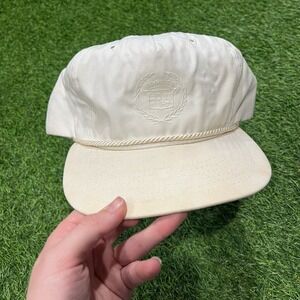 Vintage Cadillac All White Strapback Hat